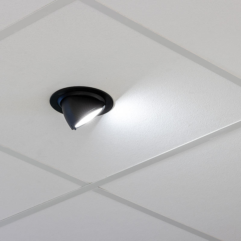 Takspotlight infälld DL-QA-micro 21W 1710lm Ø:136mm